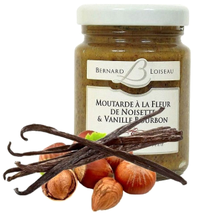 MUSZTARDA Z BURGUNDII  Z ORZECHEM LASKOWYM I WANILIĄ BOURBON 100g